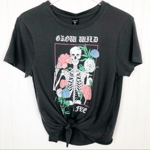 Grow Wild & Free Skeleton Graphic Tee